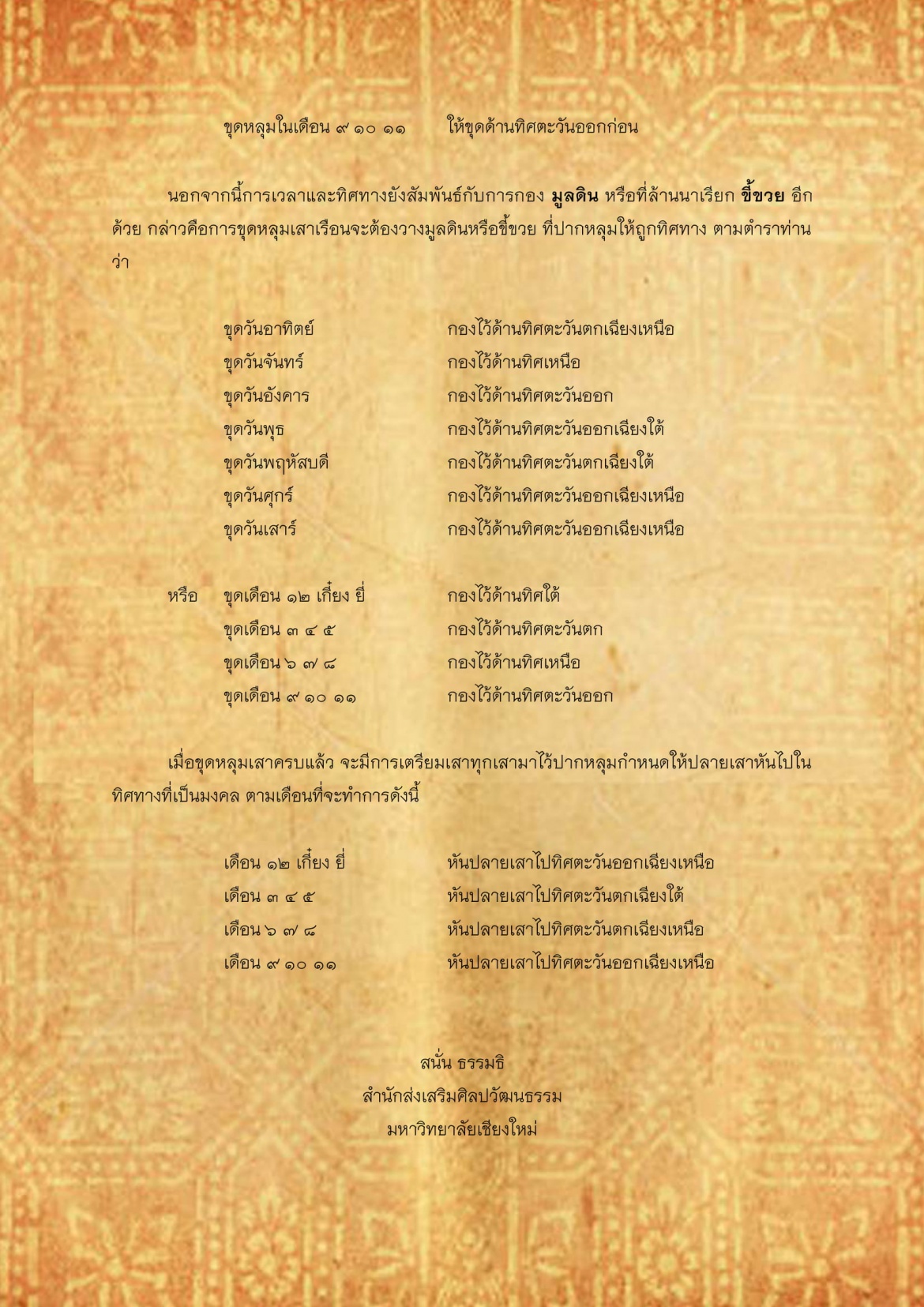 พิธีกรรมเเละความเชื่อการปลูกเรือนล้านนา(34) - 24 มิถุนายน 2562