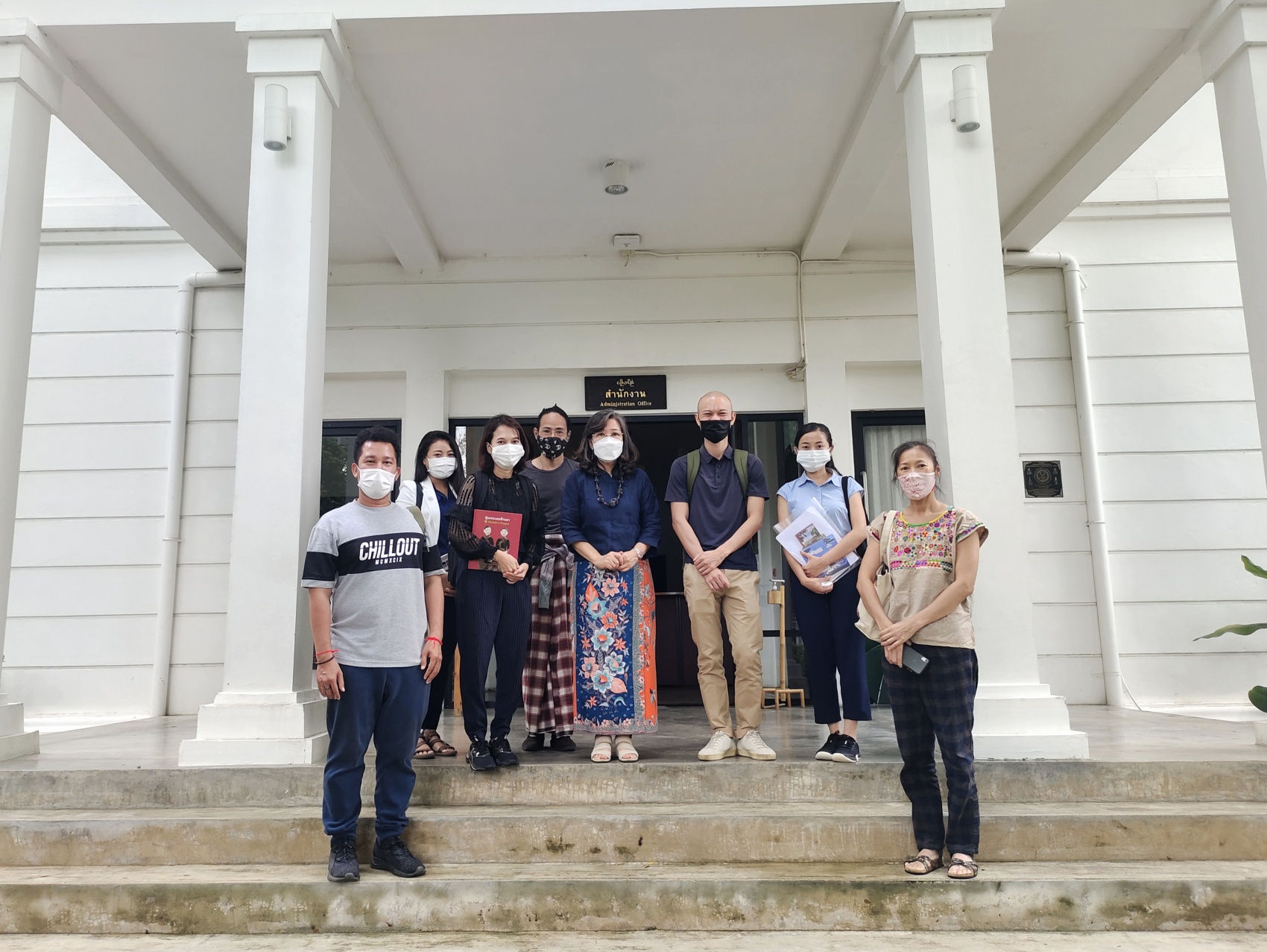 ผู้อำนวยการสำนักส่งเสริมศิลปวัฒนธรรม ให้การต้อนรับและให้ข้อมูลการจัดการบริหารจัดการพิพิธภัณฑ์เรือนโบราณล้านนา มช.
