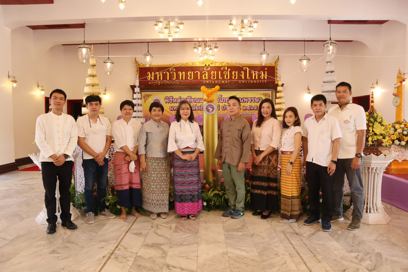 พิธีหล่อเทียนและสมโภชเทียนพรรษามหาวิทยาลัยเชียงใหม่ ประจำปี 2565