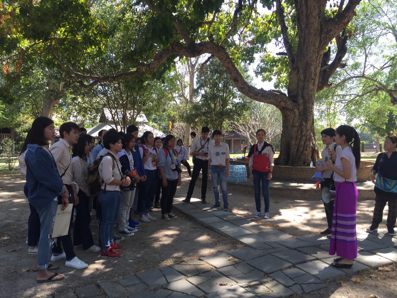 ให้การต้อนรับนักศึกษามหาวิทยาลัยเชียงใหม่ที่เข้าร่วมโครงการ Walk Rally