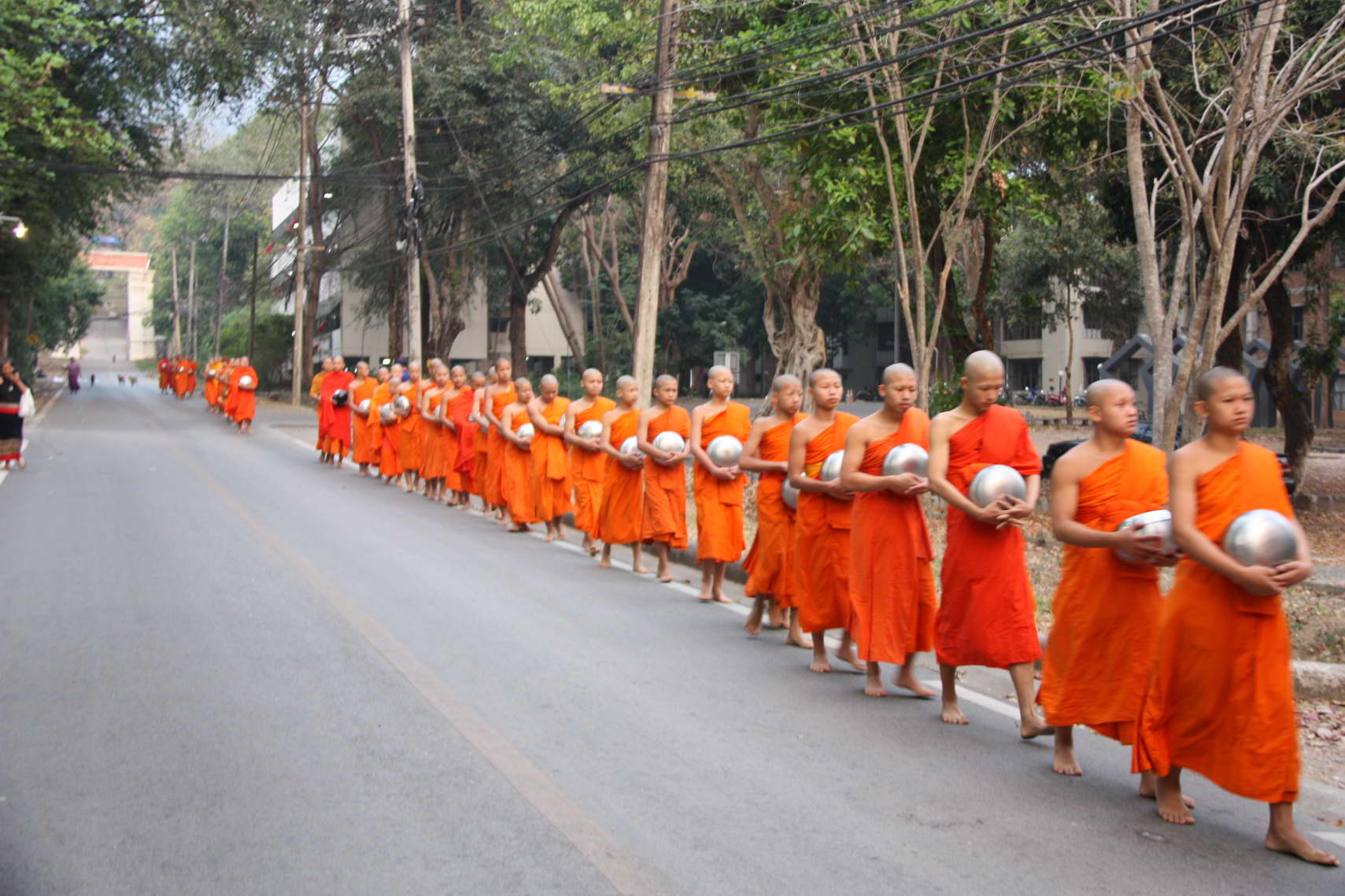 ร่วมพิธีทำบุญตักบาตรเนื่องในวันมาฆบูชา ประจำปี 2561