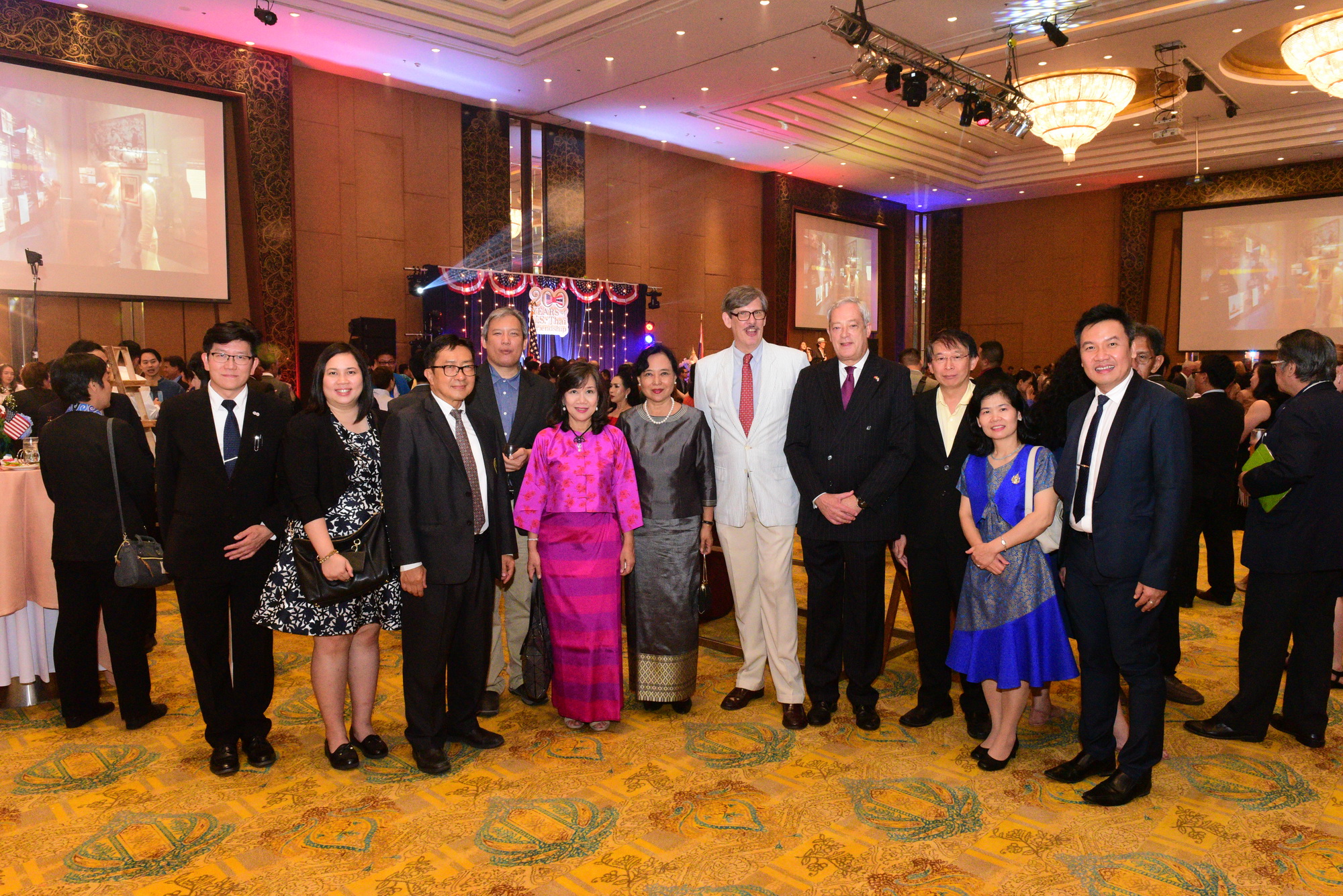  ร่วมงานครบรอบ 242 ปี วันชาติสหรัฐอเมริกา (The 242nd Anniversary of the Independence of the United State of America) และร่วมฉลองครบรอบ 200 ปี ความสัมพันธ์ไทย - สหรัฐอเมริกา