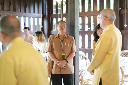 พิธีทำบุญวันคล้ายวันสถาปนาสำนักส่งเสริมศิลปวัฒนธรรม มหาวิทยาลัยเชียงใหม่  และพิธีทำบุญเรือนฝาไหลของแม่นายคำเที่ยง 