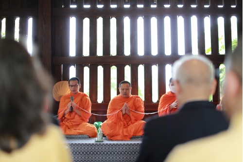 พิธีทำบุญวันคล้ายวันสถาปนาสำนักส่งเสริมศิลปวัฒนธรรม มหาวิทยาลัยเชียงใหม่  และพิธีทำบุญเรือนฝาไหลของแม่นายคำเที่ยง 