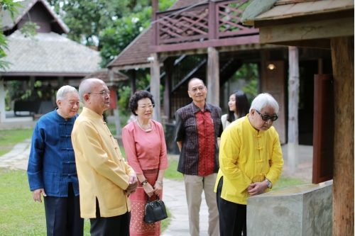 พิธีทำบุญวันคล้ายวันสถาปนาสำนักส่งเสริมศิลปวัฒนธรรม มหาวิทยาลัยเชียงใหม่  และพิธีทำบุญเรือนฝาไหลของแม่นายคำเที่ยง 