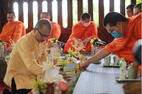 พิธีทำบุญวันคล้ายวันสถาปนาสำนักส่งเสริมศิลปวัฒนธรรม มหาวิทยาลัยเชียงใหม่  และพิธีทำบุญเรือนฝาไหลของแม่นายคำเที่ยง 