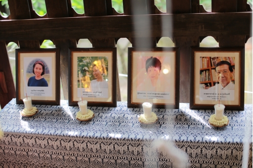 พิธีทำบุญวันคล้ายวันสถาปนาสำนักส่งเสริมศิลปวัฒนธรรม มหาวิทยาลัยเชียงใหม่  และพิธีทำบุญเรือนฝาไหลของแม่นายคำเที่ยง 