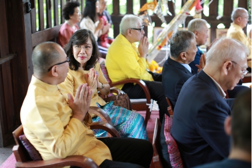 พิธีทำบุญวันคล้ายวันสถาปนาสำนักส่งเสริมศิลปวัฒนธรรม มหาวิทยาลัยเชียงใหม่  และพิธีทำบุญเรือนฝาไหลของแม่นายคำเที่ยง 