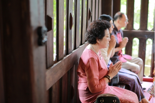 พิธีทำบุญวันคล้ายวันสถาปนาสำนักส่งเสริมศิลปวัฒนธรรม มหาวิทยาลัยเชียงใหม่  และพิธีทำบุญเรือนฝาไหลของแม่นายคำเที่ยง 