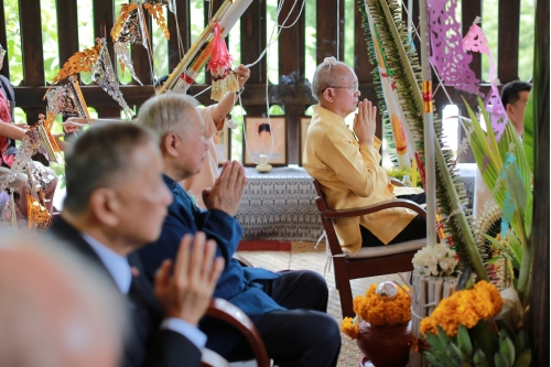 พิธีทำบุญวันคล้ายวันสถาปนาสำนักส่งเสริมศิลปวัฒนธรรม มหาวิทยาลัยเชียงใหม่  และพิธีทำบุญเรือนฝาไหลของแม่นายคำเที่ยง 