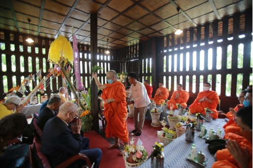 พิธีทำบุญวันคล้ายวันสถาปนาสำนักส่งเสริมศิลปวัฒนธรรม มหาวิทยาลัยเชียงใหม่  และพิธีทำบุญเรือนฝาไหลของแม่นายคำเที่ยง 