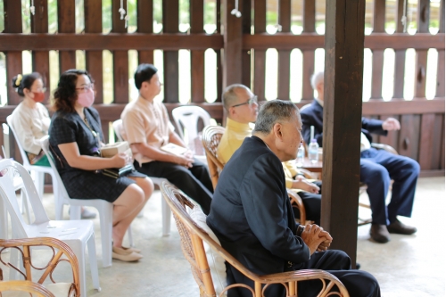 พิธีทำบุญวันคล้ายวันสถาปนาสำนักส่งเสริมศิลปวัฒนธรรม มหาวิทยาลัยเชียงใหม่  และพิธีทำบุญเรือนฝาไหลของแม่นายคำเที่ยง 