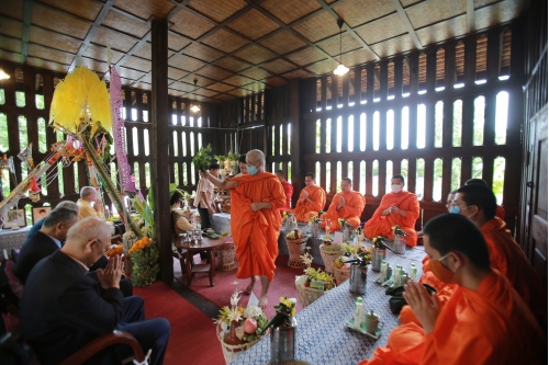 พิธีทำบุญวันคล้ายวันสถาปนาสำนักส่งเสริมศิลปวัฒนธรรม มหาวิทยาลัยเชียงใหม่  และพิธีทำบุญเรือนฝาไหลของแม่นายคำเที่ยง 