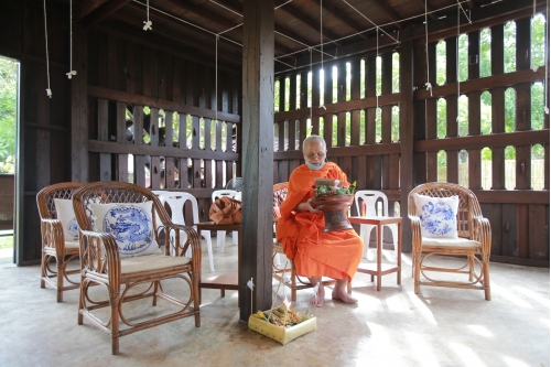 พิธีทำบุญวันคล้ายวันสถาปนาสำนักส่งเสริมศิลปวัฒนธรรม มหาวิทยาลัยเชียงใหม่  และพิธีทำบุญเรือนฝาไหลของแม่นายคำเที่ยง 