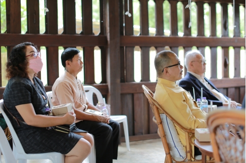พิธีทำบุญวันคล้ายวันสถาปนาสำนักส่งเสริมศิลปวัฒนธรรม มหาวิทยาลัยเชียงใหม่  และพิธีทำบุญเรือนฝาไหลของแม่นายคำเที่ยง 