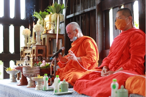 พิธีทำบุญวันคล้ายวันสถาปนาสำนักส่งเสริมศิลปวัฒนธรรม มหาวิทยาลัยเชียงใหม่  และพิธีทำบุญเรือนฝาไหลของแม่นายคำเที่ยง 