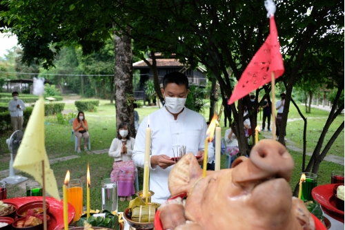 พิธีทำบุญคล้ายวันสถาปนาสำนักส่งเสริมศิลปวัฒนธรรม มหาวิทยาลัยเชียงใหม่
