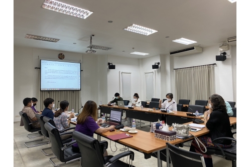 การประชุมคณะกรรมการตรวจรับพัสดุและผู้ควบคุมงาน งานจ้างปรับปรุงซ่อมแซมเรือนกาแล (พญาวงศ์)  ครั้งที่ 1/2564