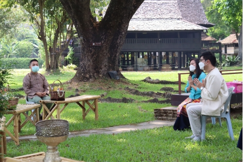 พิธีสระเกล้าดำหัวคณะผู้บริหารและบุคลากรผู้อาวุโส สำนักส่งเสริมศิลปวัฒนธรรม ประจำปี 2565
