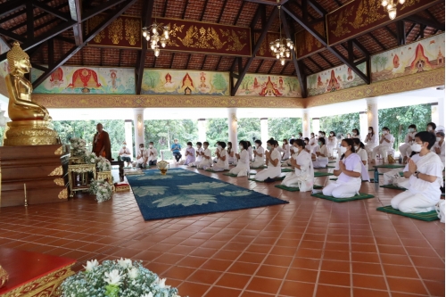 พิธีเปิดโครงการบวชเนกขัมมจาริณี เพื่อถวายเป็นพระราชกุศลเนื่องในโอกาสที่สมเด็จพระนางเจ้าสิริกิติ์ พระบรมราชินีนาถ พระบรมราชชนนีพันปีหลวงทรงเจริญพระชนมพรรษา 90 พรรษา 